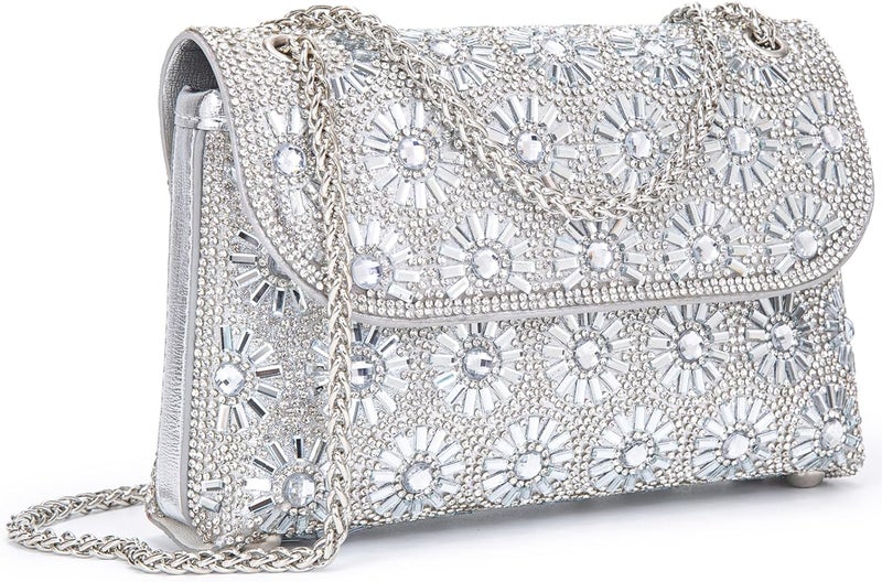 BBTT.ful Shoulder Bags Crossbody Bag Purses Handbags Crystals Rhinestone Evening Bag for Women Clutch Purse with Chain - Image 1